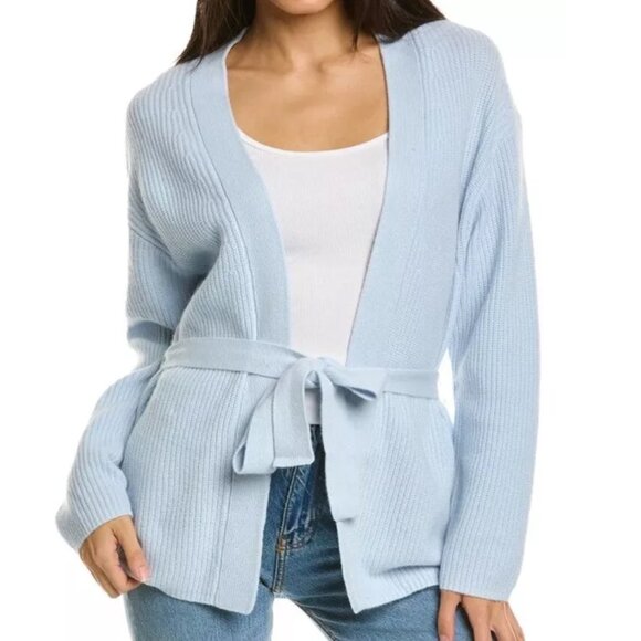 Tommy Bahama Ribbed Cashmere Belted Cardigan